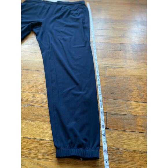 LULULEMON Navy Blue Stretch Nylon Joggers w/Zip Ankle sz XL - Picture 15 of 16